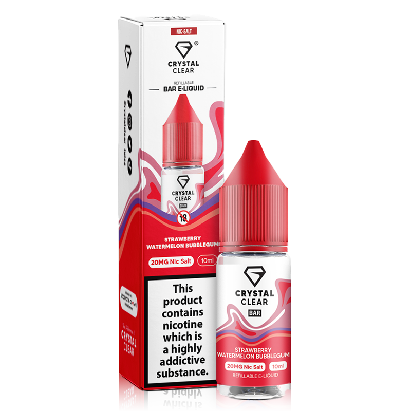 Crystal Clear Bar - Watermelon Strawberry Bubblegum 10mg - 10ml